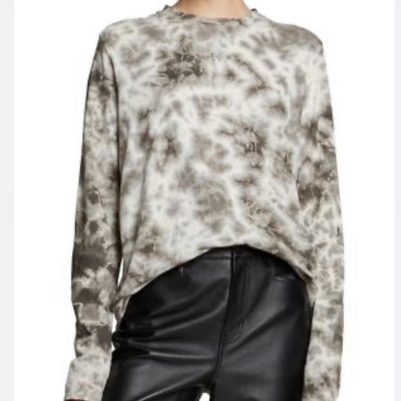 proenza schouler white label tie dye long sleeve t shirt